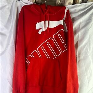Puma Men's Red Hoodie Sweater